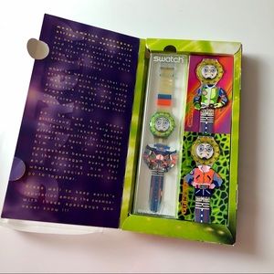 Swatch Quartz Strepp Vintage Watch Spaceworld 1996